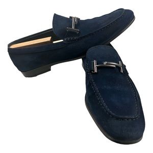 Mens Midnight Blue Tods Dress Shoes | Size 9.5